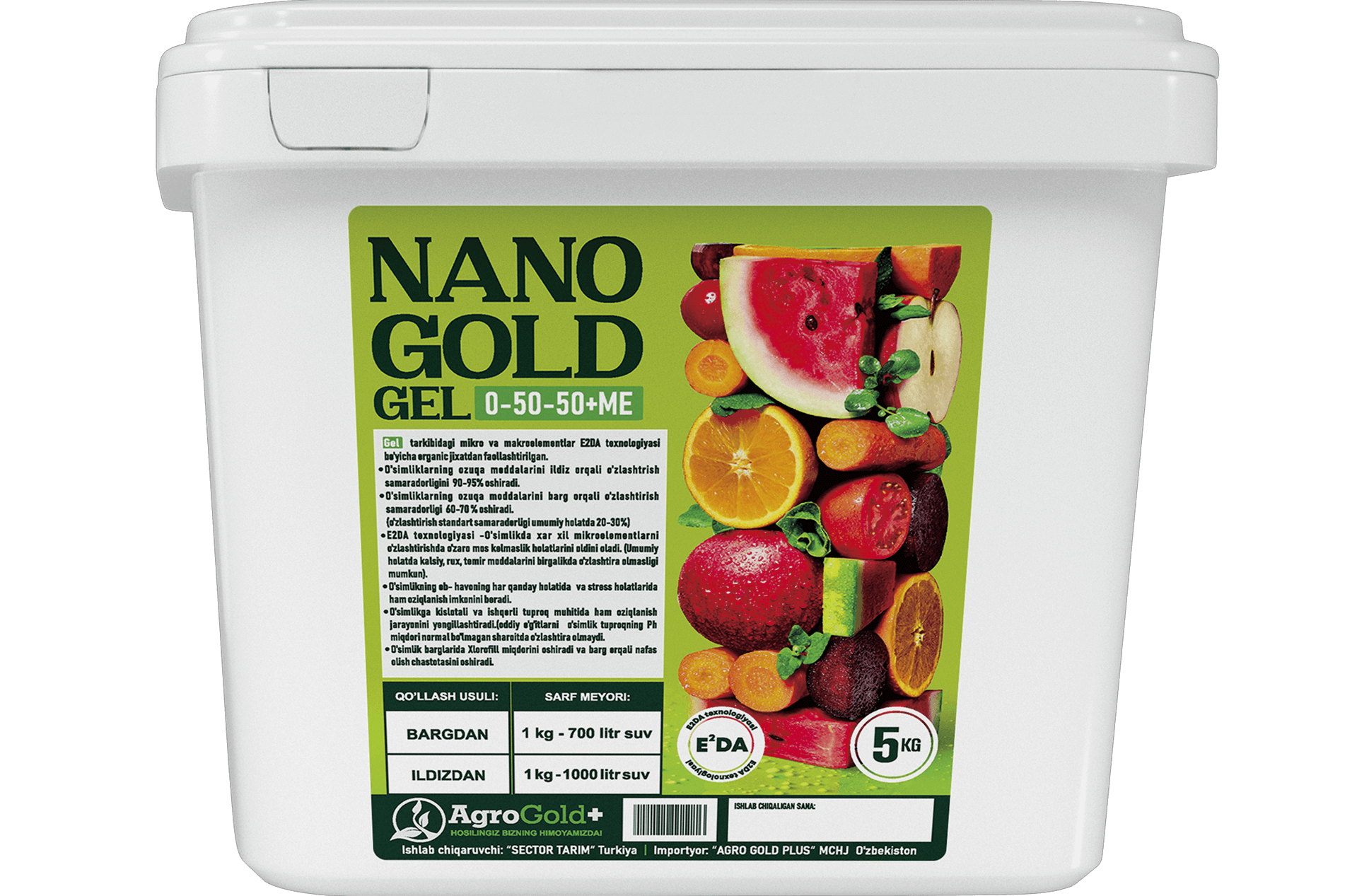 NANO GOLD GEL 0-50-50+ME