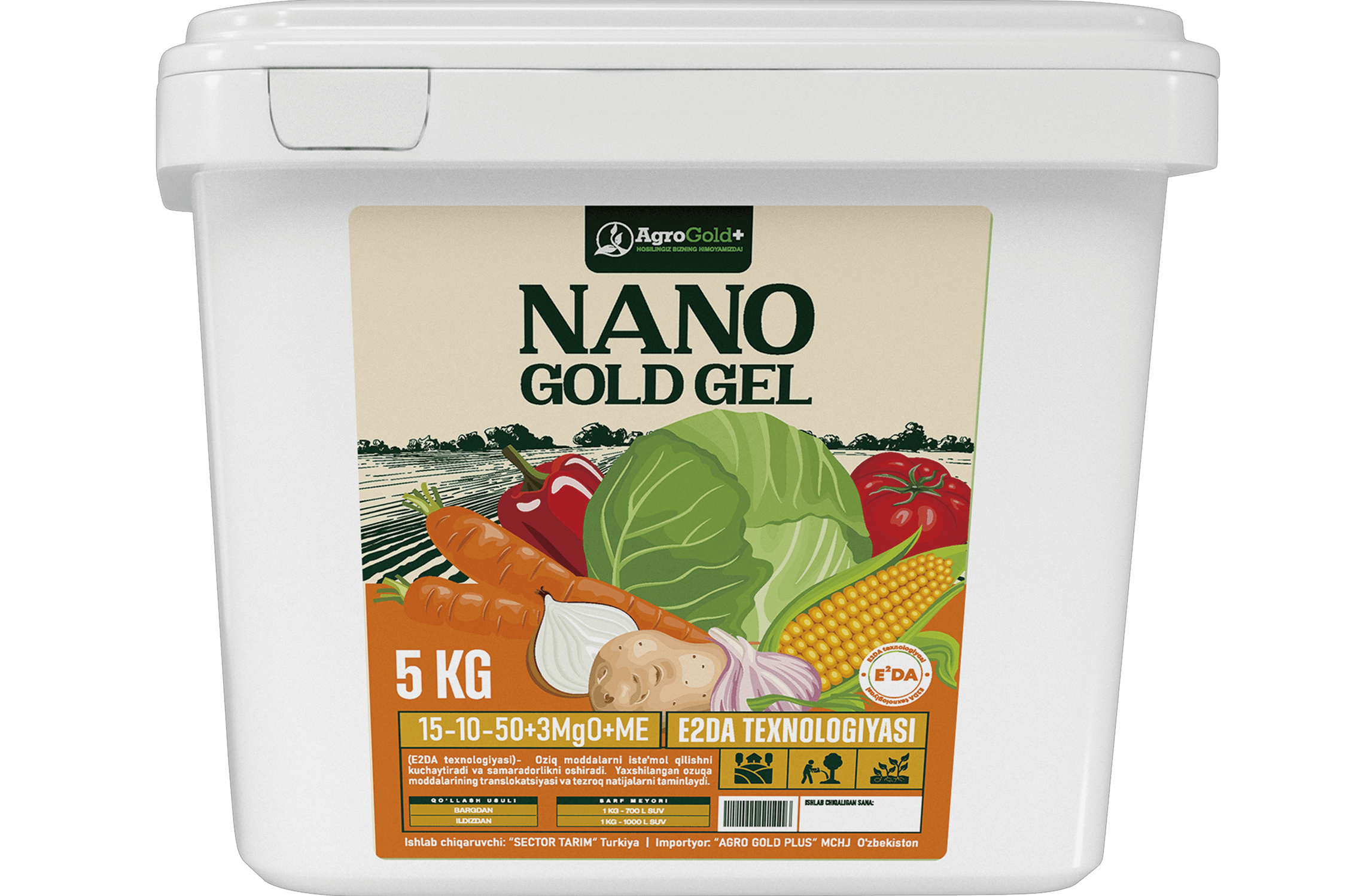 NANO GOLD GEL 15-10-50+3MgO+TE
