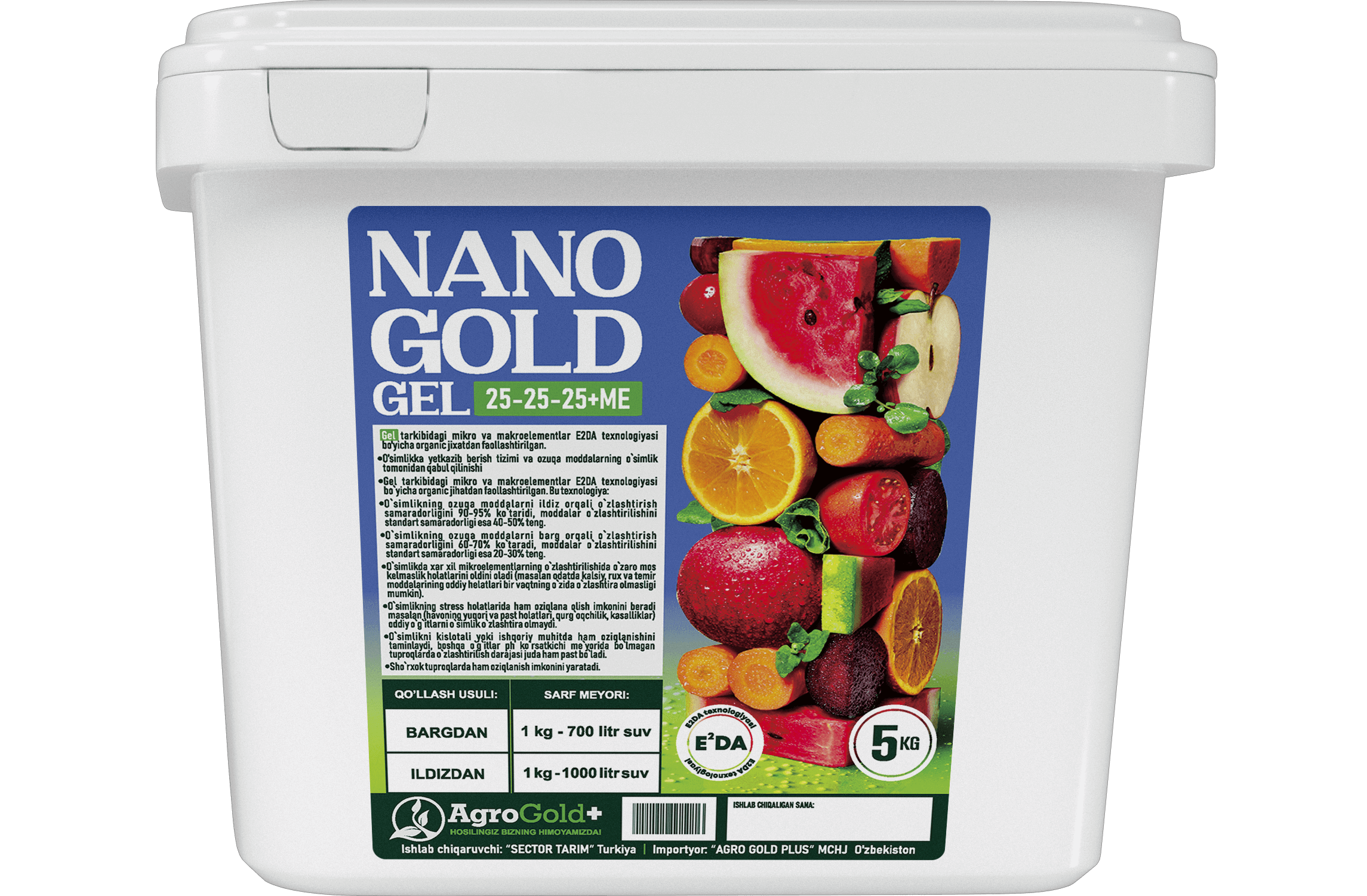 NANO GOLD GEL 25-25-25+TE