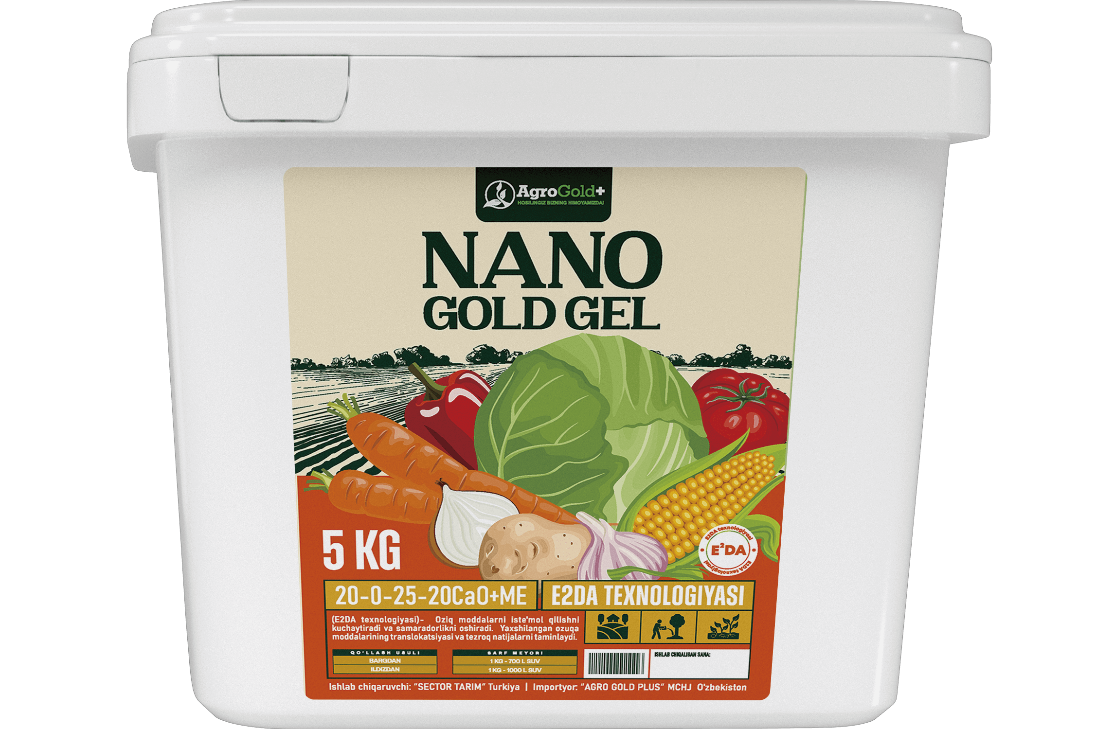 NANO GOLD GEL 20-0-25-20CaO+ME